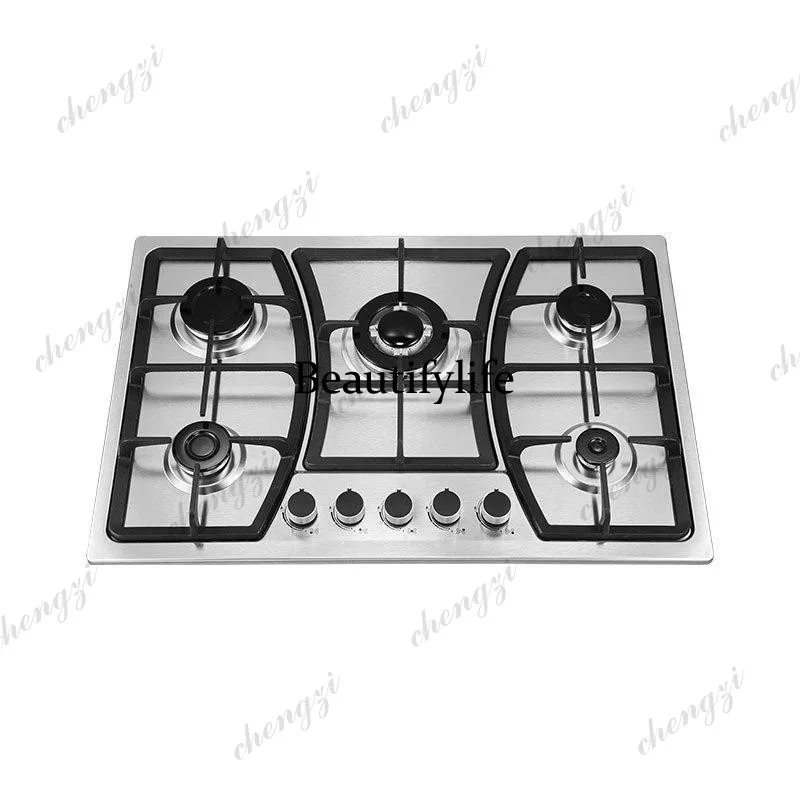 S178 gas stove Multi-head stove Cooking tool Stainless steel gas stove 5 dual-purpose gas stoves