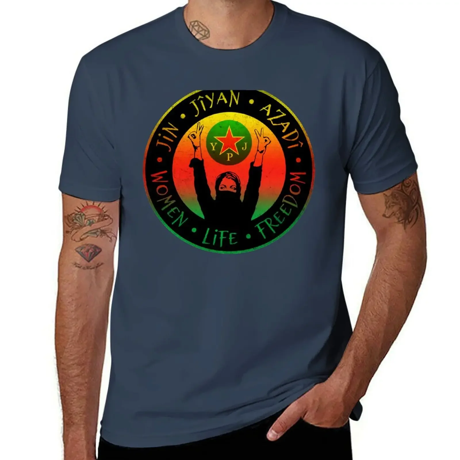 2025 new model Jin Jiyan Azadi T-Shirt baggy shirts customs design r own shirts graphic tees mens graphic t-shirts pack