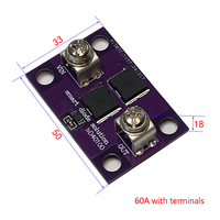 40A 60A No Voltage Limitation Ideal Diode Module Solar Energy Anti Reverse Irrigation Battery Charging Anti Backflow Protection
