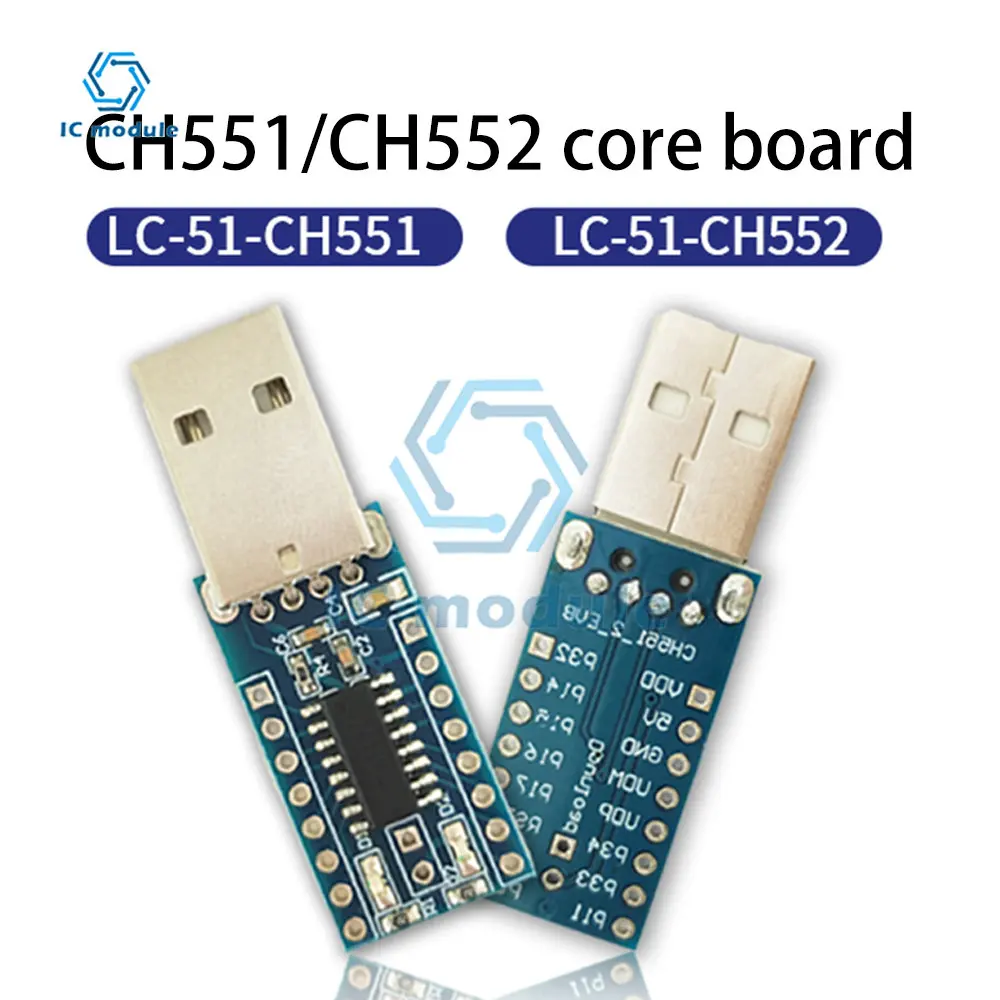 CH551 CH552 DIY Programming Development Board Core Board USB Communication 51 Single Chip Microcomputer Module