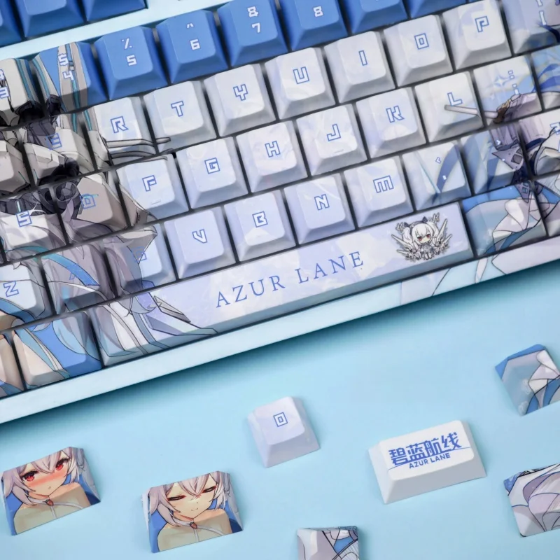 ใหม่ Azur Lane Lafite ธีม Keycaps 120 คีย์ Pbt ความร้อนระเหิดคีย์บอร์ดอะนิเมะเกมการ์ตูนรวบรวมของขวัญ Keycaps