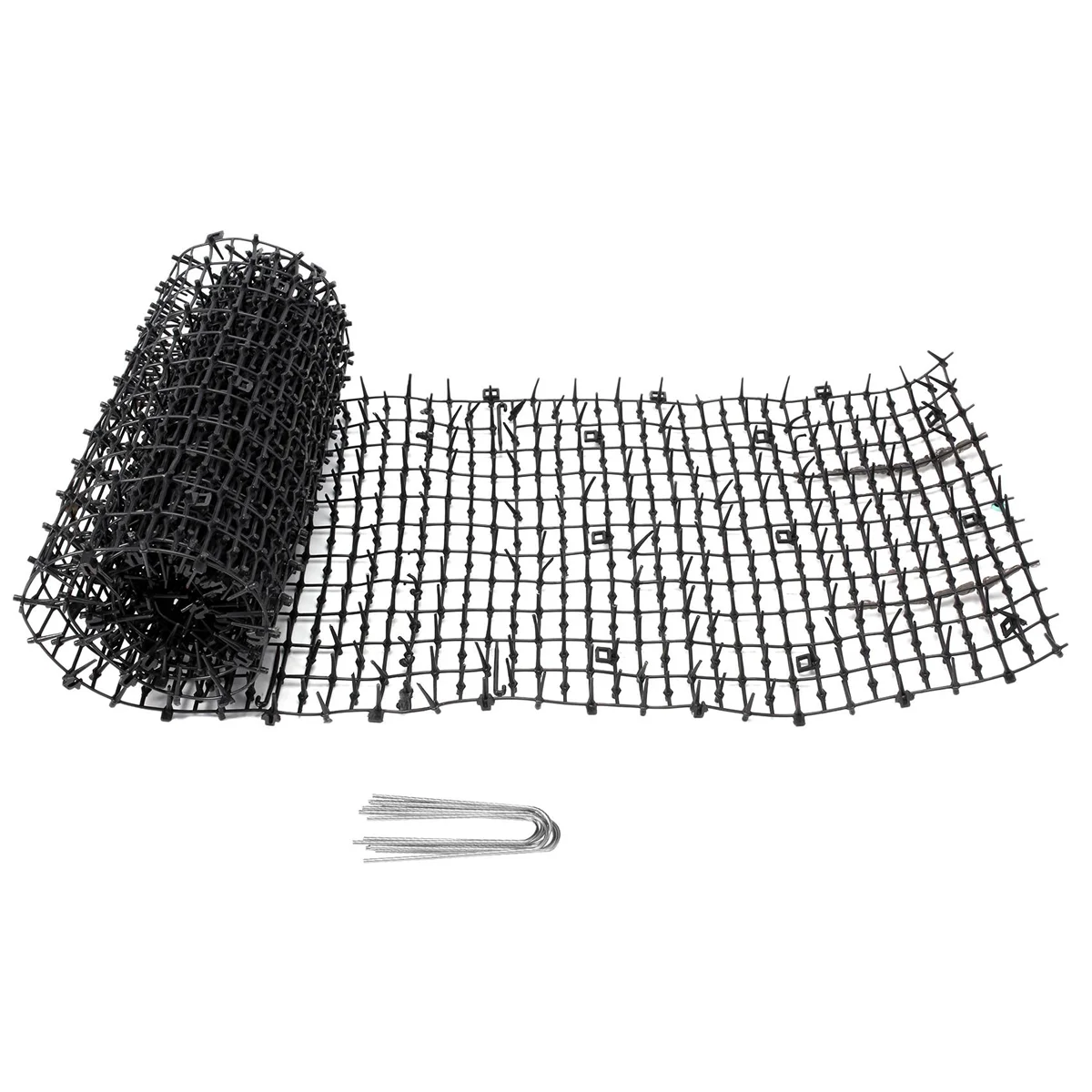 Polymères Répulsif avec Pointes pour Chat et Chien, Polymères Dissuasifs, Pointes pour Animaux, Niket Extérieur, Jardin, 2m x 0