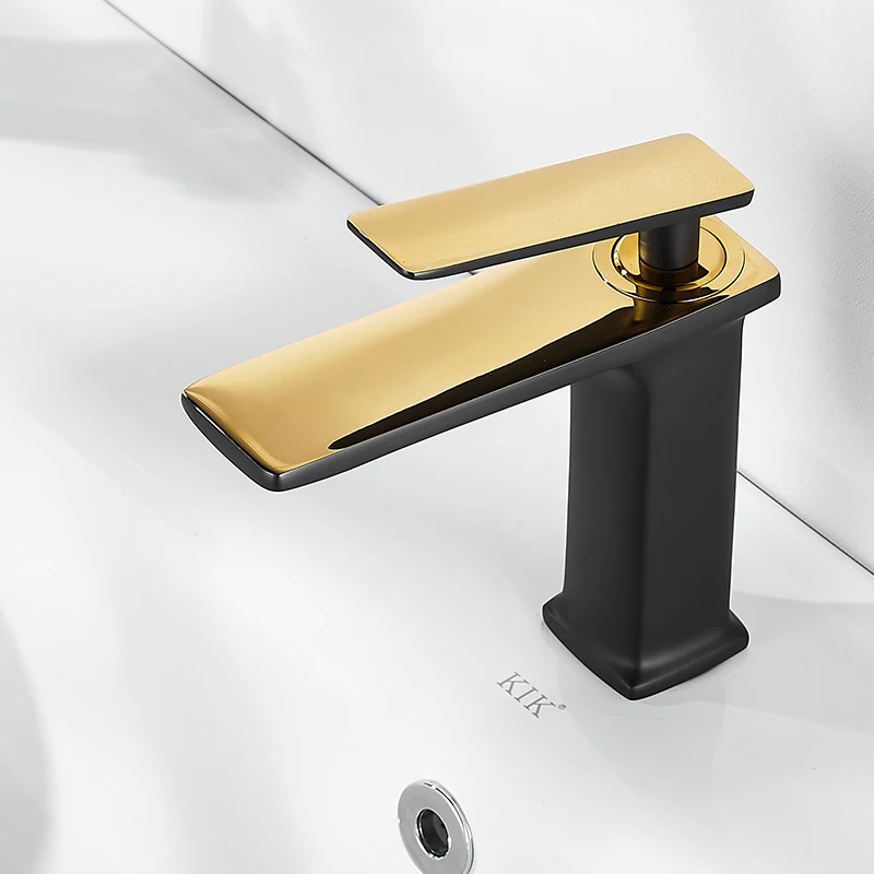 

Mixing Faucet Bathroom Black Faucet Luxury Basin Faucet White Gold Bathroom Faucet Single Handle Sink