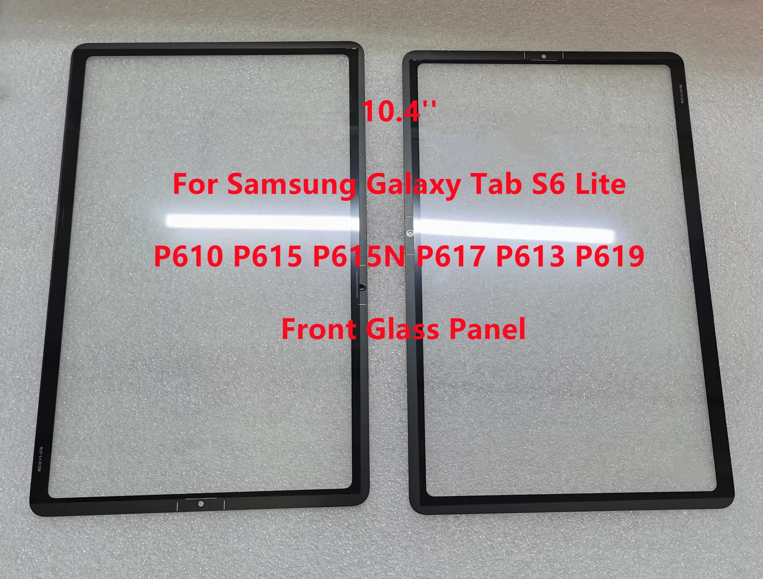 New 10.4''For Samsung Galaxy Tab S6 Lite P610 P615 P615N P617 P613 P619 Touch Screen Front Glass Panel Lens With OCA Glue Tested