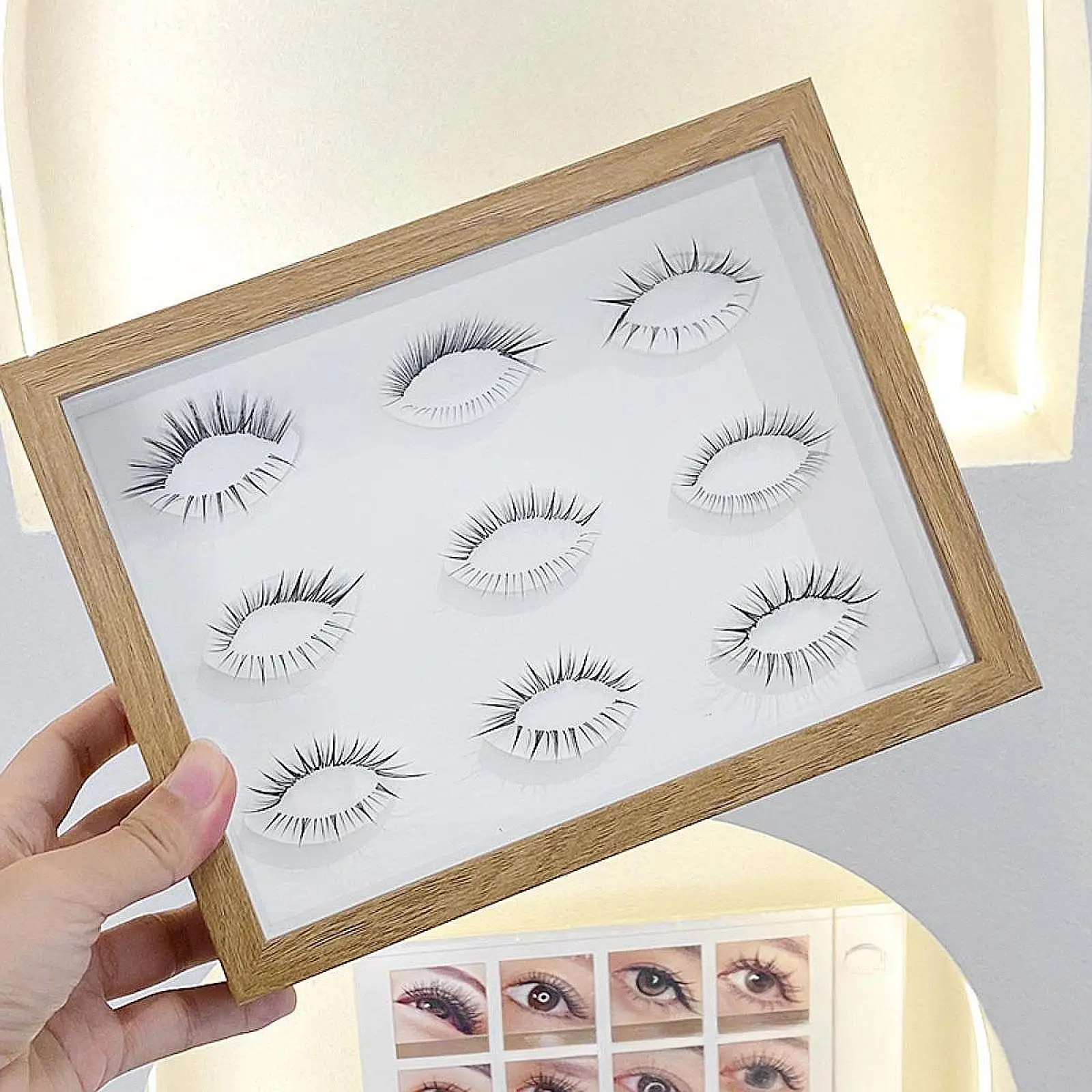 

Eyelash Extension Pad Professional Practice Board Wooden Lash Tray Gasket