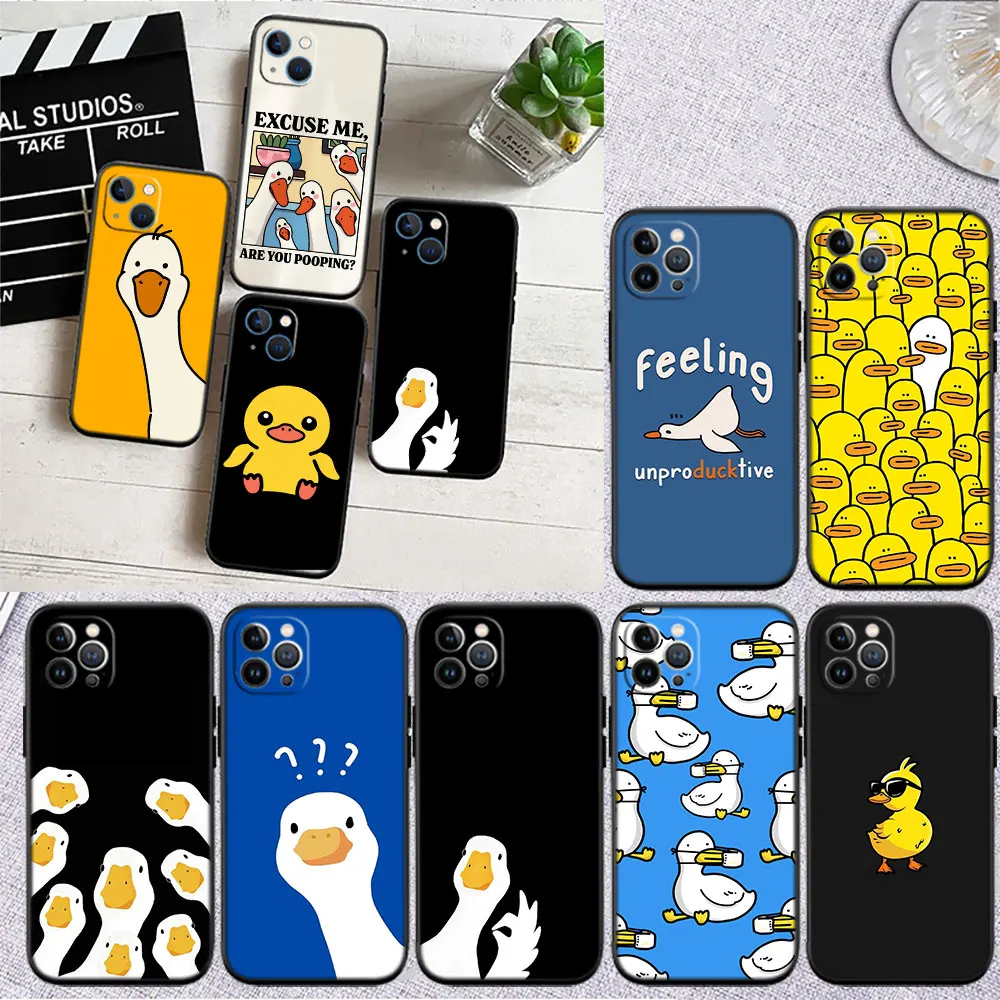 FM20 DUCK Cartoon Phone Case for Samsung Galaxy M06 M15 M16 M35 M55 M56 A36 A42 A50 A50S A51 A52 A32 A33 A05 A05S A06 A16 A20