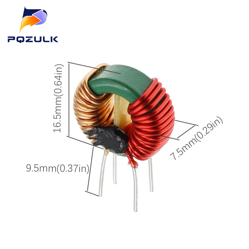 5PCS 2MH 5A Annular Common Mode Filter Inductor 0.7 Wire Choke Ring Inductance 14*9*5mm