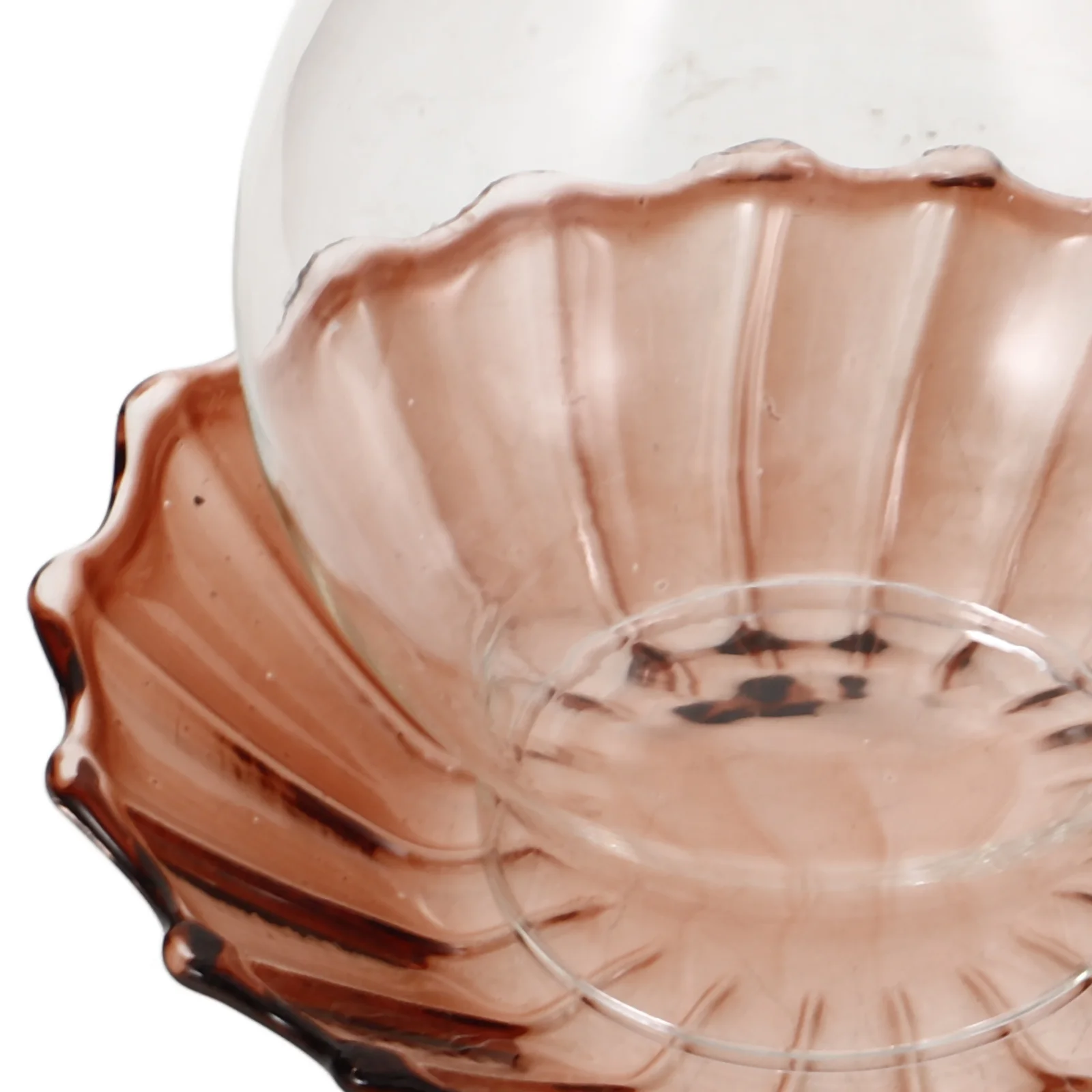 

Clear Vintage Glass Chimney Tube Windproof Sleeve Cylindrical Holder Transparent Decorative Cover