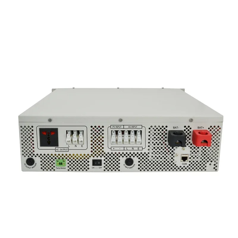 Rack Mount Inverter Charger 3000W Pure Sine Wave 24/48/96VDC to 220/230VAC Low Frequency Inverter With Built-In 50A MPPT Solar C