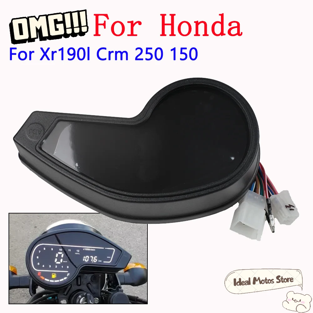 

New Suitable For Honda Crm 250 150 Crm250 Crm150 Xr190L Motorcycles Digital Speedometer Speed Rpm Mileage Display Accessories