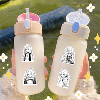 50/100PCS Rachel Gardner Cartoon Angels of Death Anime Stickers Decoration Black White Laptop Guitar Car Bike Decals Kids Toys