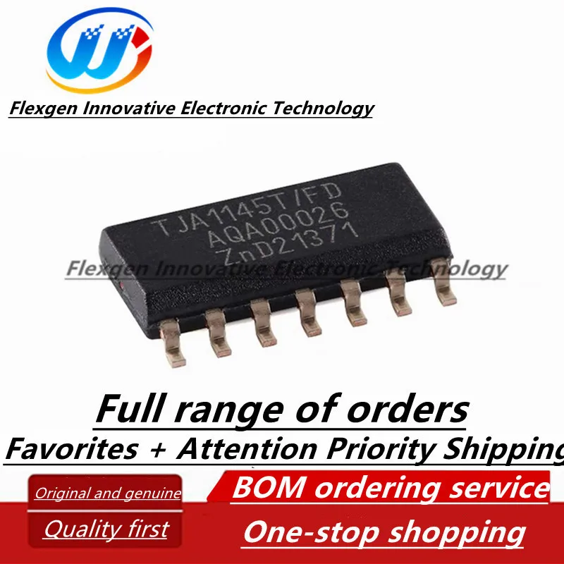 

(10 pcs.) TJA1145T SOIC-14 high-speed CAN transceiver IC chip in TJA1145T/FDJ package