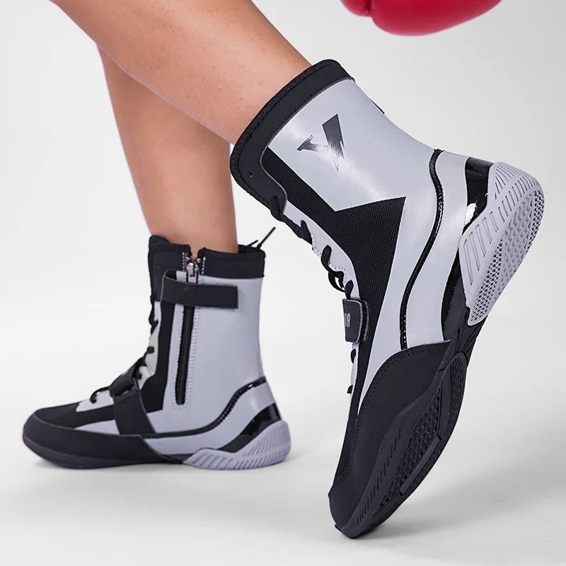 MiaBera-zapatos profesionales de lucha para hombre, zapatillas de boxeo portátiles, zapatos de entrenamiento, zapatos de lucha transpirables