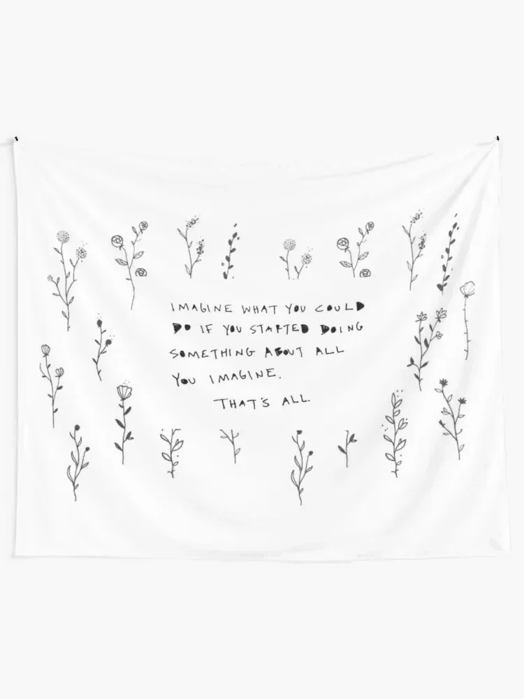 Cleo Wade - Imagine Tapestry Aesthetic Decoration Wall Decoration Items Hanging Wall Tapestry