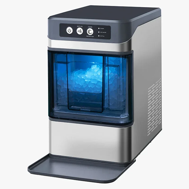 Home Ice Maker, Crushed Ice Maker, 1.5L Water Tank, Ultra-Quiet, Bar/Kitchen Appliance, Compact Ice Maker