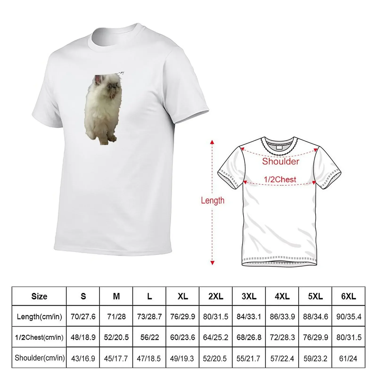 WTF! Himalayan Cat T-Shirt plus sizes sweat Funny t-shirt plain clothing for men