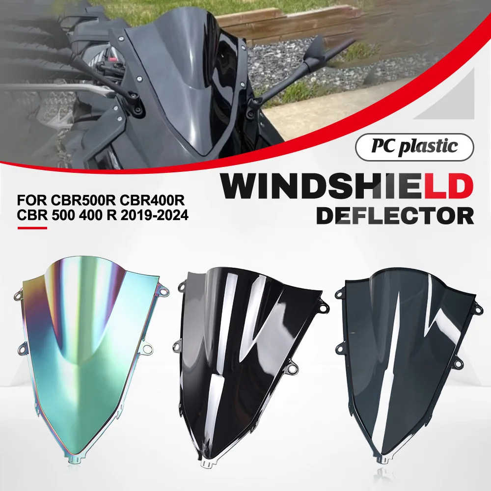 

For Honda CBR500R CBR400R CBR 500 400 R 2019 2020 2021 2022 2023 2024 Windshield Windscreen Screen Fairing Guard CBR500 CBR400