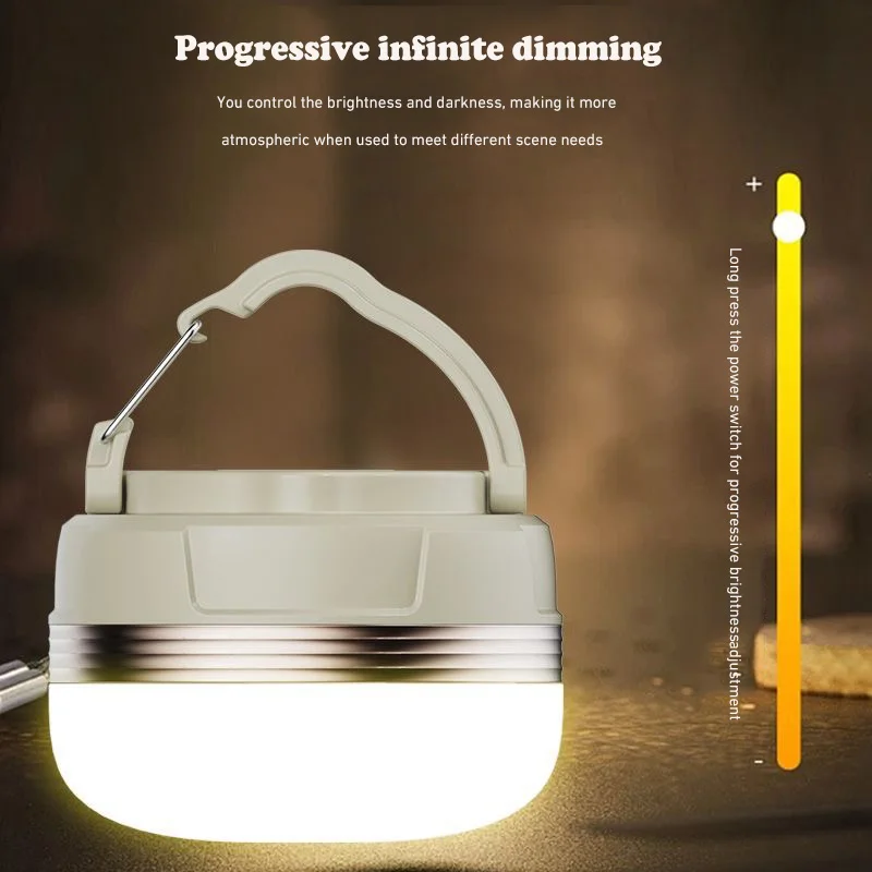 

Camping Lamp Ultra Long Endurance Ultra Bright Mini Tent Lamp Canopy Atmosphere Camping Lamp Outdoor Rechargeable Lighting Lamp