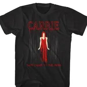 Take Carrie to Prom T-Shirt Drip Possessed Horror Movie Tees