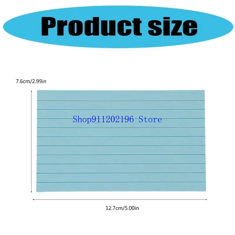 P82A 3x5Inch Ruled Study Card Note Card Vocabulary Card Lined Notecards for Writing