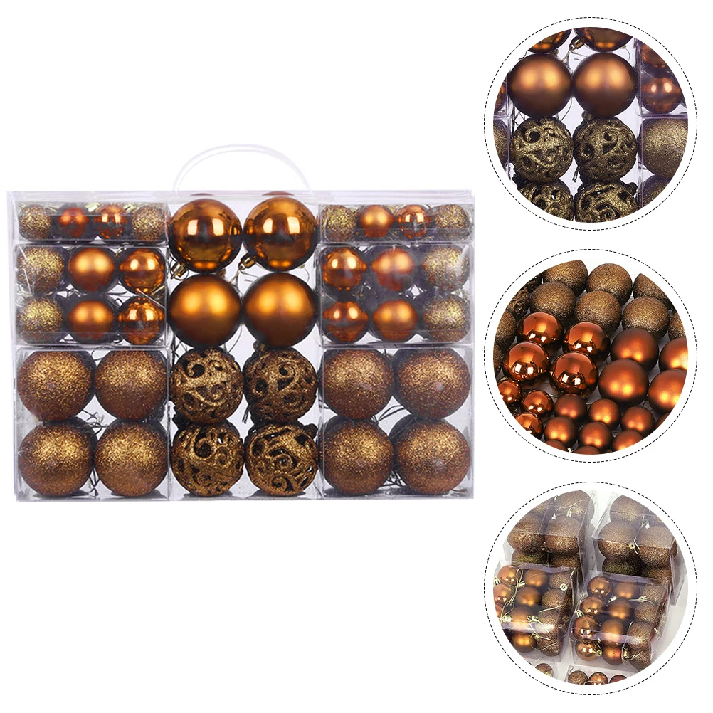 

100Pcs Christmas Ball Pendants Adorable Hanging Ornaments Xmas Tree Decoration Christmas Holiday Home Decoration