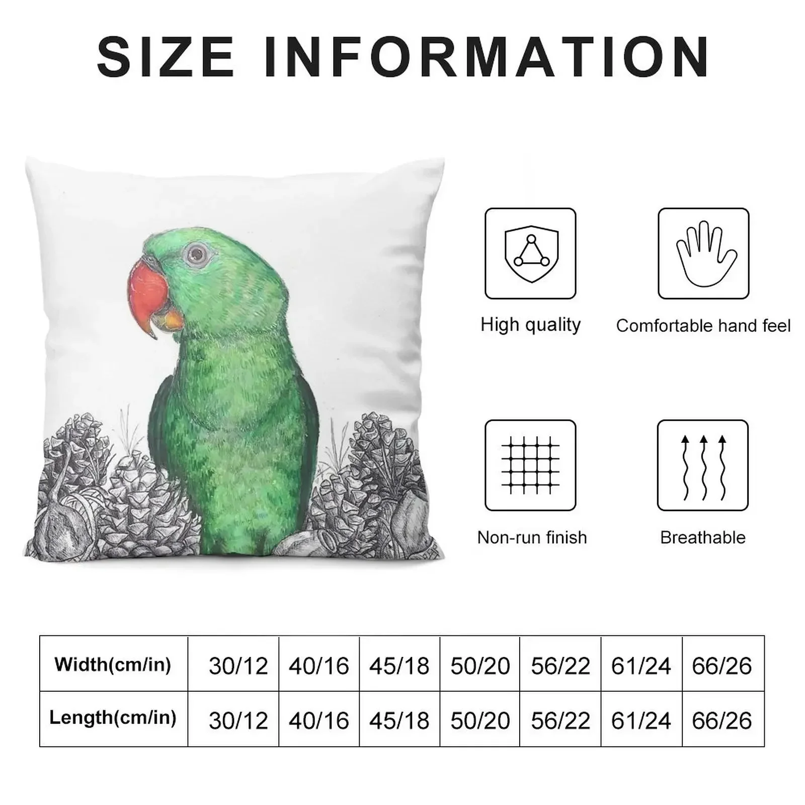 Asparagus the Alexandrine Throw Pillow Decorative Cushions christmas supplies Sofa Cushions Cover pillow