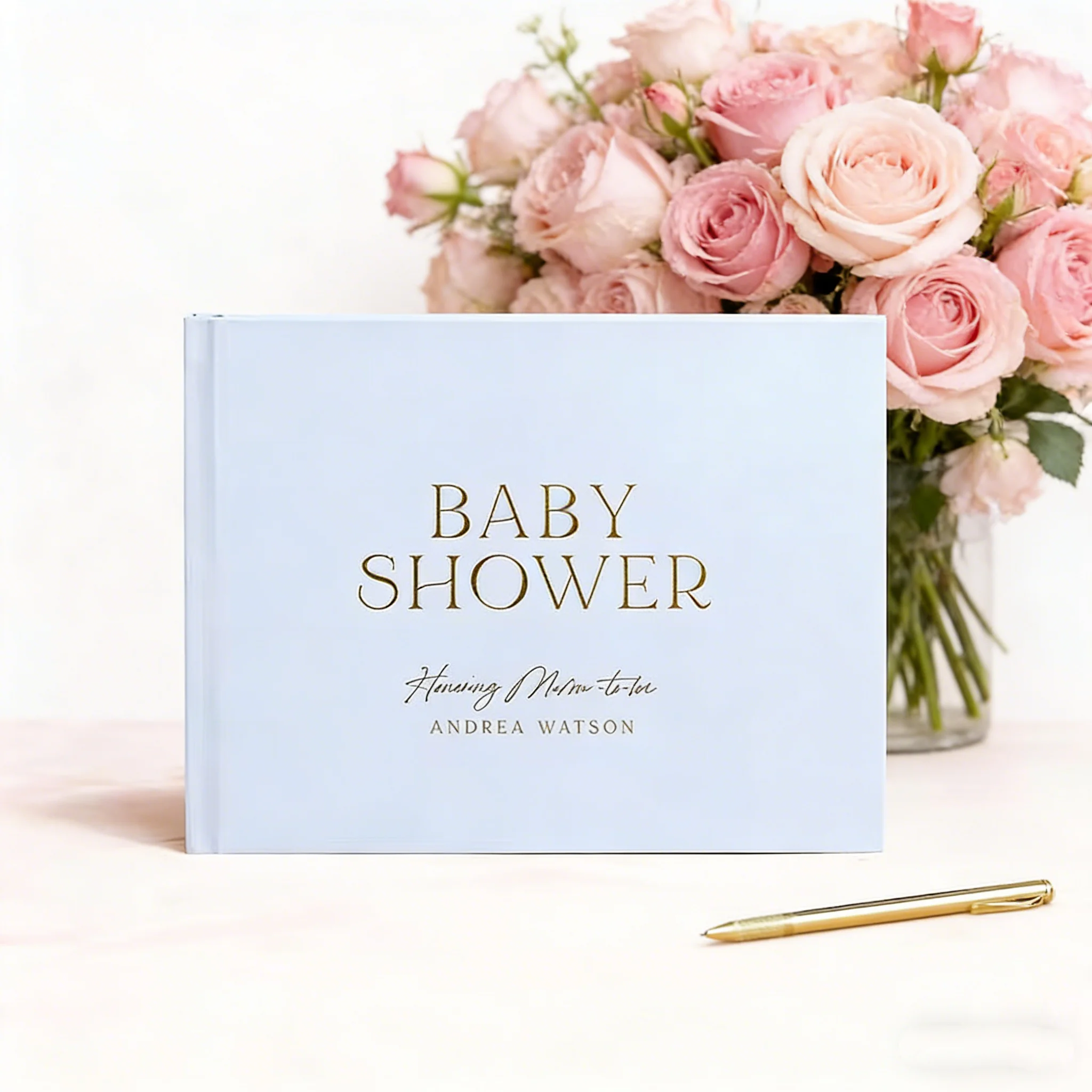 

Книга для гостей на Baby Shower: Альбом с синей и серебряной фольгой | Фотоальбом для мальчика/девочки с фотографиями из фотобудки | Подарок для будущей мамы и молодой мамы