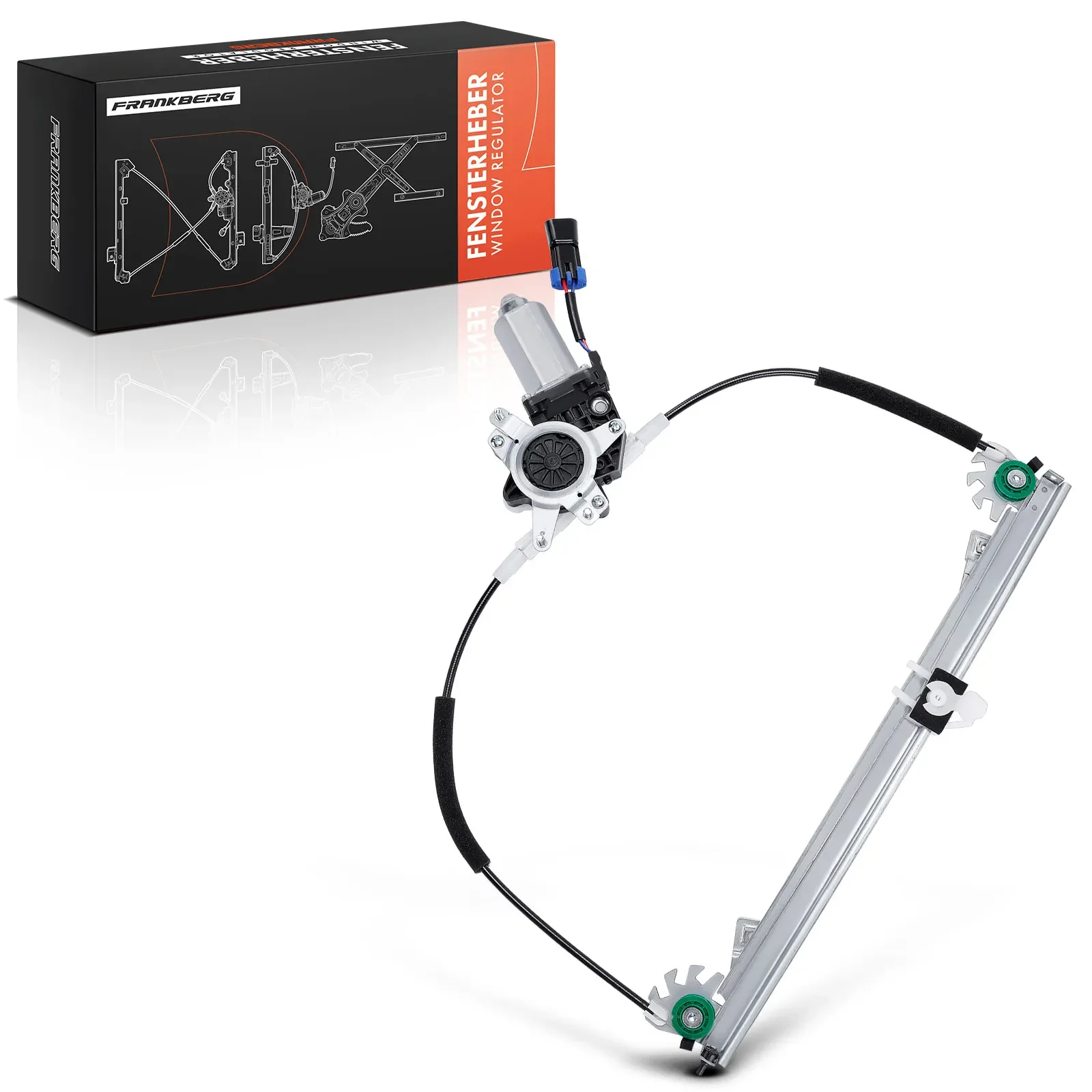 Frankberg 1X Alzacristallo Anteriore Sinistro per Fiat Panda 169 2003-12 Box Hatchback 51801612 46803652 51846385