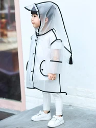 Kinder-Regenmantel, wasserdichter Regenponcho, transparent, für Kinder, Kindergarten, Schule, Studenten, Regenanzug, schützende Poncho-Abdeckungen