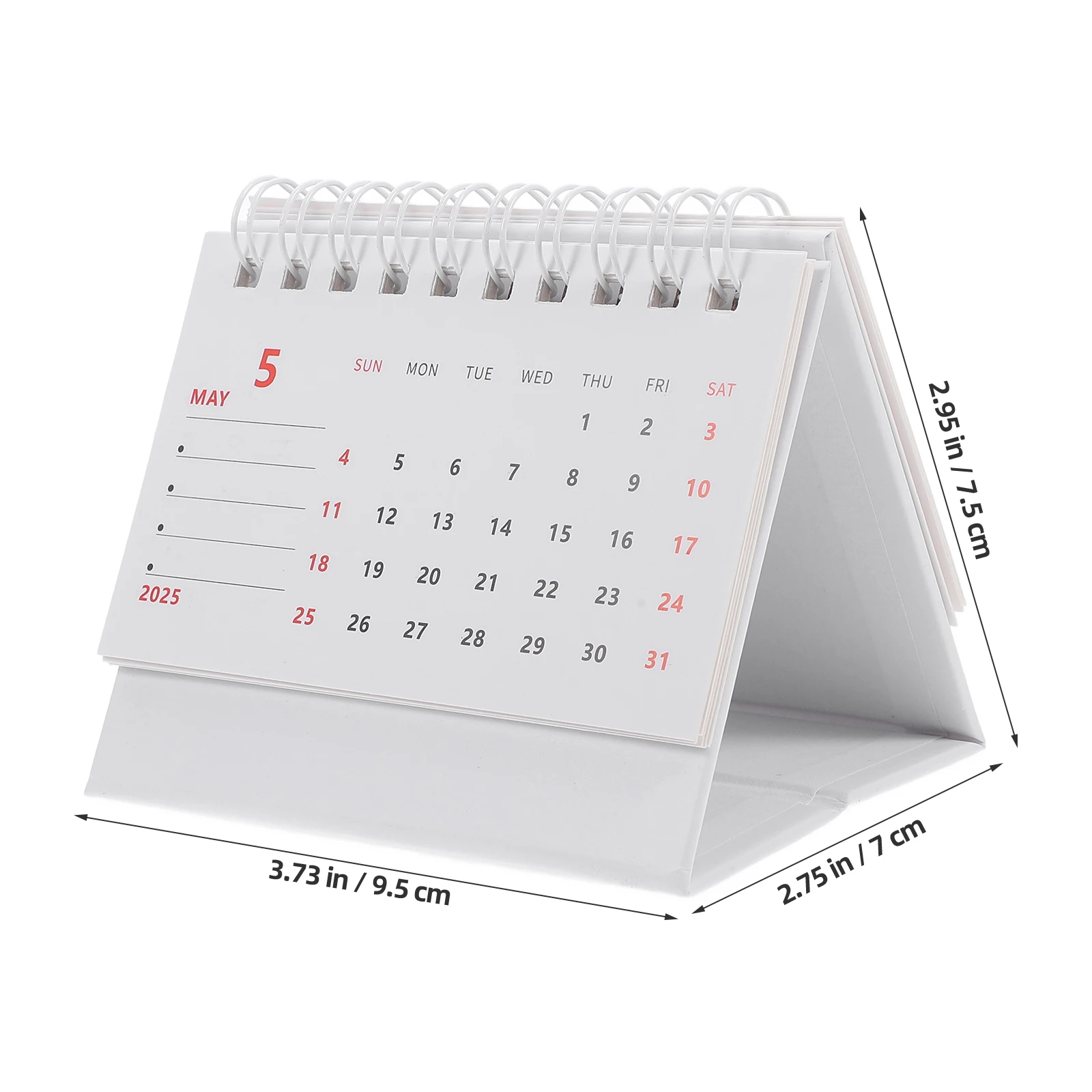 Mini Desk 2025 Small Size Standing Daily Note Home Office Monthly Planner Simple Desktop Desktop Calendar Schedule
