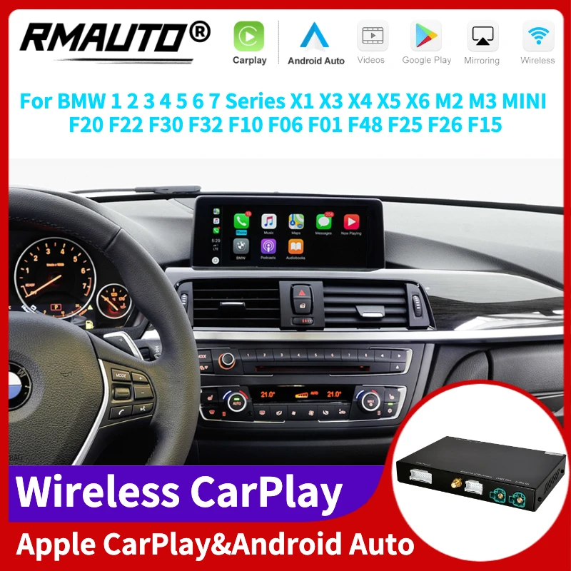 

RMAUTO Wireless CarPlay NBT System for BMW 1 2 3 4 5 6 7 Series X1 X3 X4 X5 X6 M2 M3 MINI F20 F22 F30 F32 F10 F06 F01 F48 F25