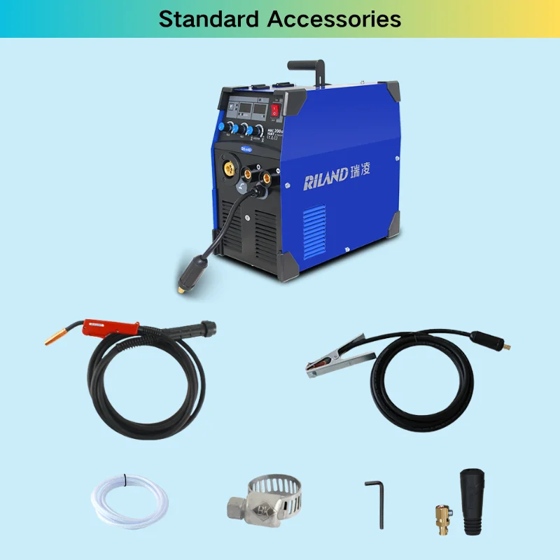 NBC 200GW 200A MIG/MMA 2-in-1 العاكس الغاز محمية آلة لحام القوس مع شاشة LED الرقمية MIG 200-جديد 220 فولت تصنيف المدخلات
