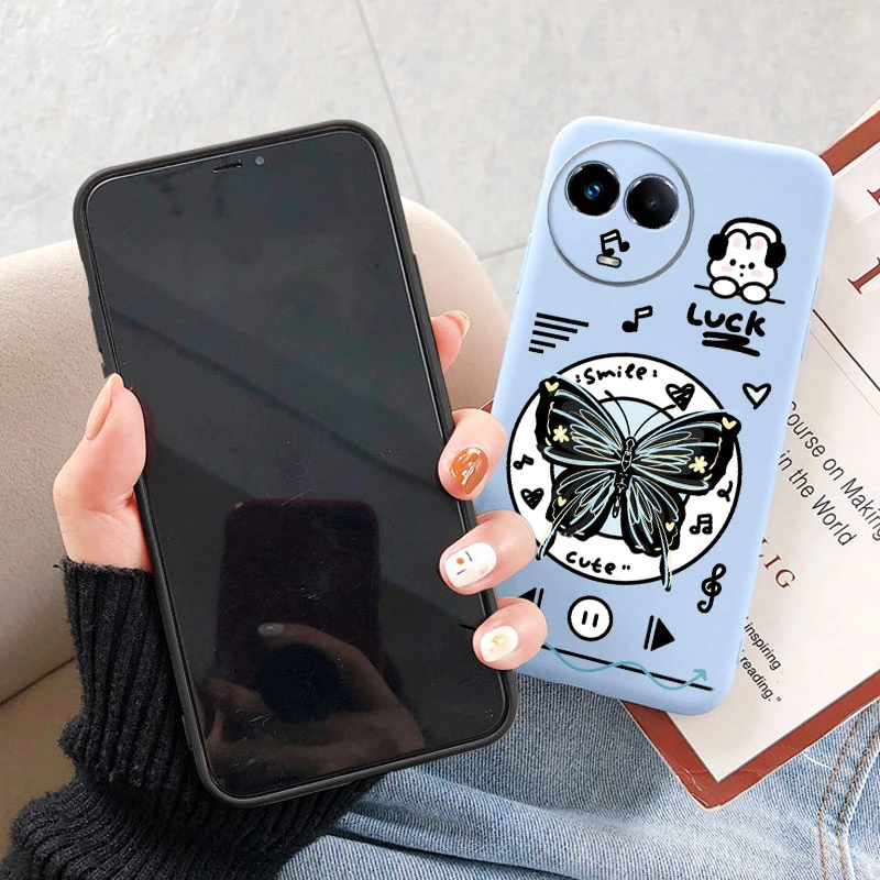 Для Realme 9 10 Pro Plus 11x12 12x C35 13 Pro C55 C65 C67 Narzo 50A Pirme 60x GT Neo 2 GT Master с градиентом в виде бабочки