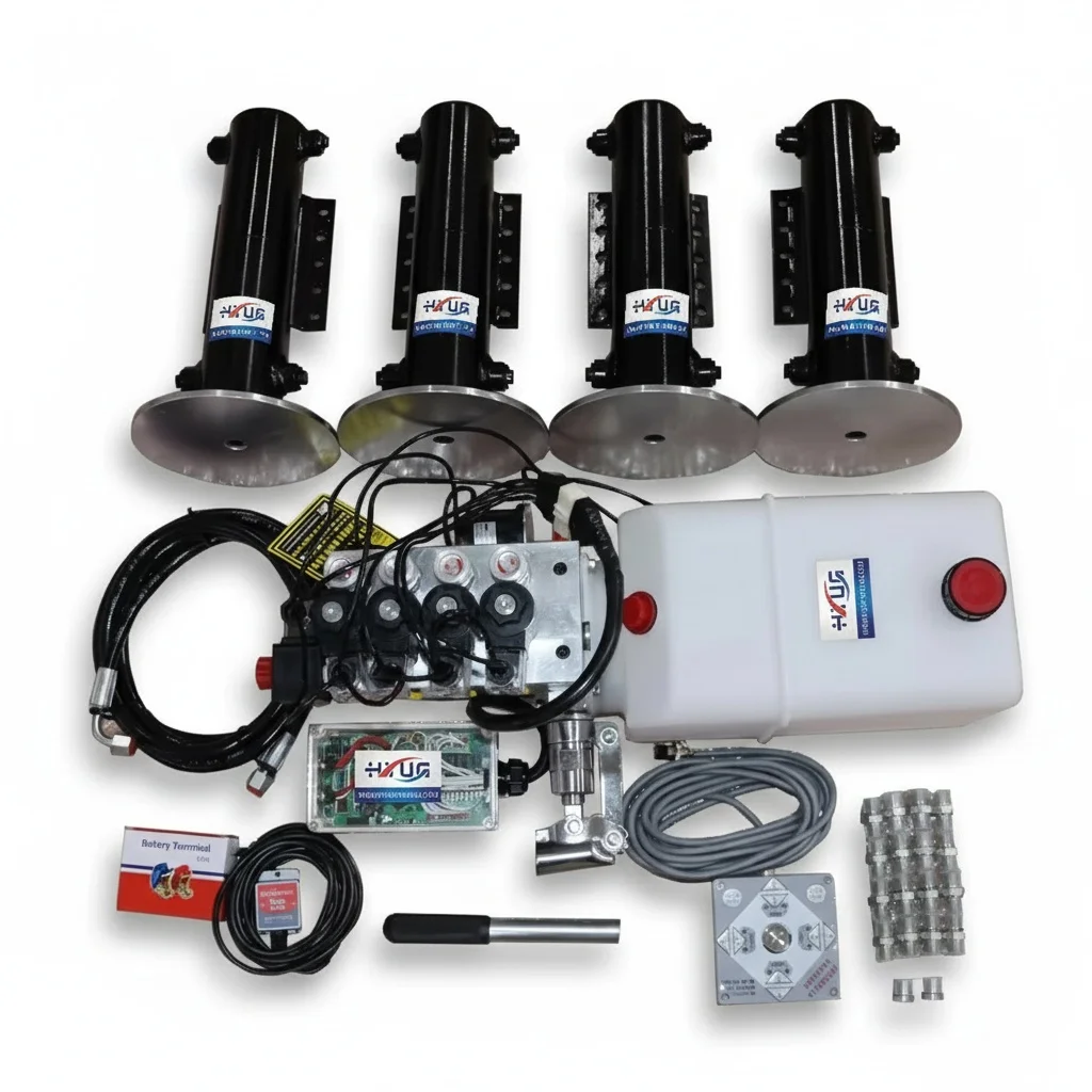Hydraulic Leveling Cylinder, Steel Automatic Jack System, RV Stabilizer Legs fit for RV, Motorhome, Caravan, Fiat Ducato