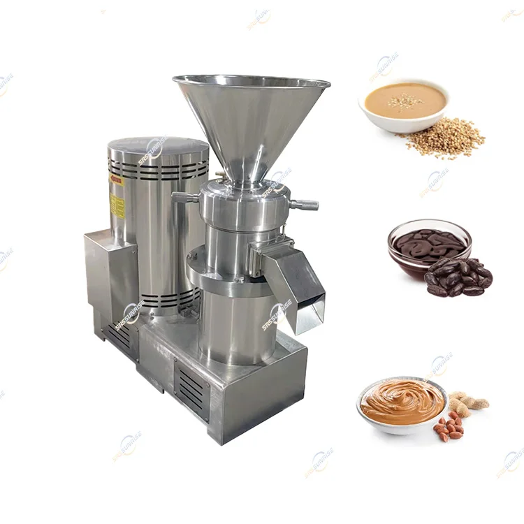 

Maker Food Colloid Mill Chickpea Cocoa Bean Sesame Nuts Paste Grinder Grinding Making Machine For Peanut Butter Processing