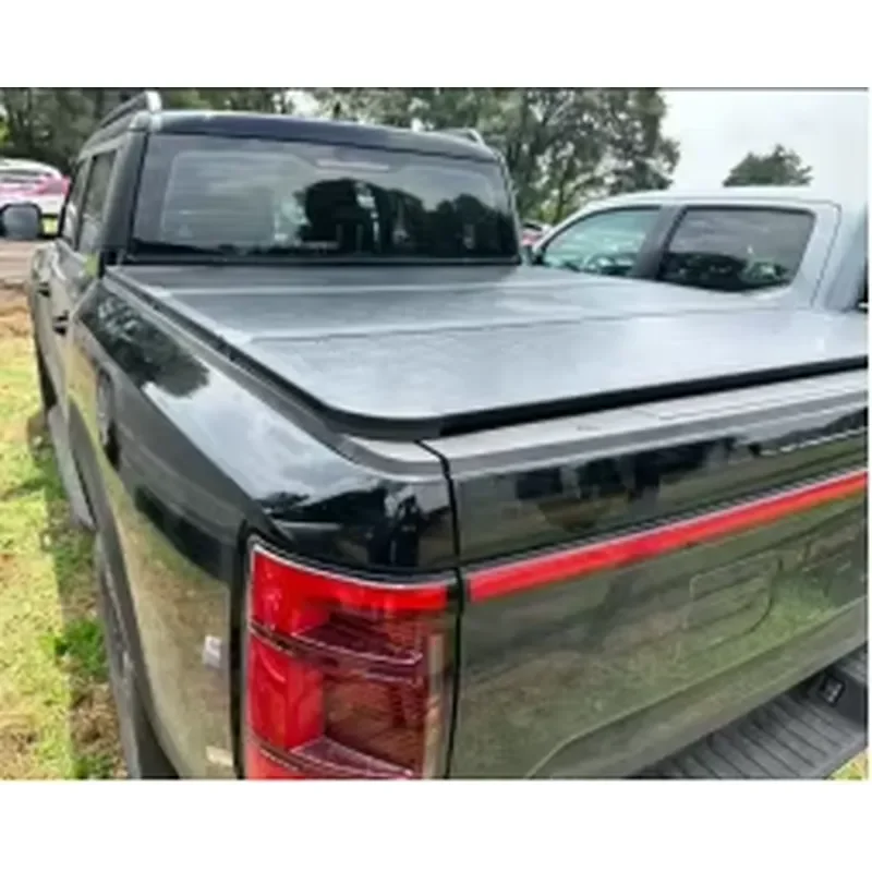 Waterproof Aluminum Tri-fold Cargo Cover for Volkswagen Mazda Pickup Truck Lockable Rear Hatch Tailgate Bed Tonneau Cap