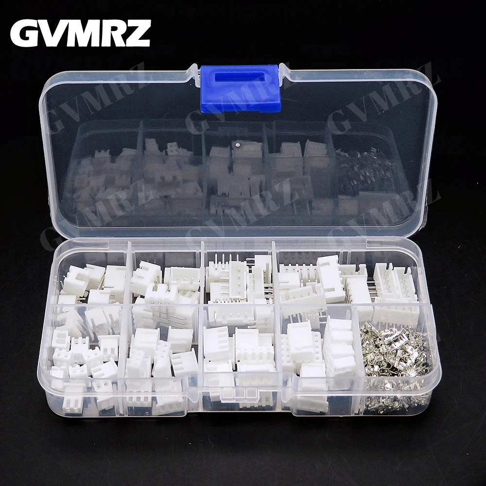 230PCS XH2.54 2p 3p 4p 5p pin 2.54mm Pitch Terminal Kit Housing Bent needle Pin Header JST JC3 Connector Wire Connectors Adaptor