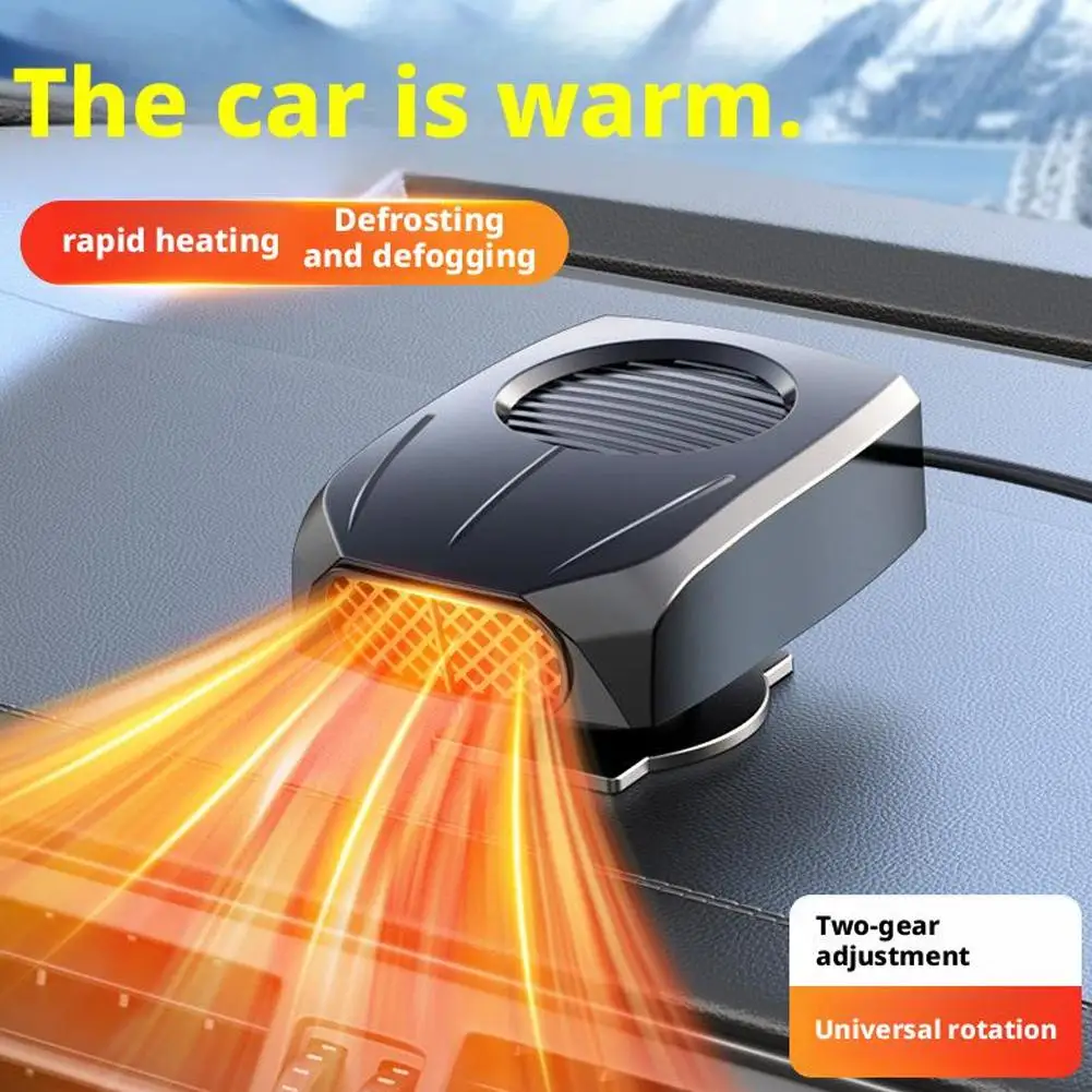 1Pc Powerful Car Windshield Defroster Heater Fan For Fast Defrosting Defogging 2 Modes Settings Winter Auto Heater Warmer