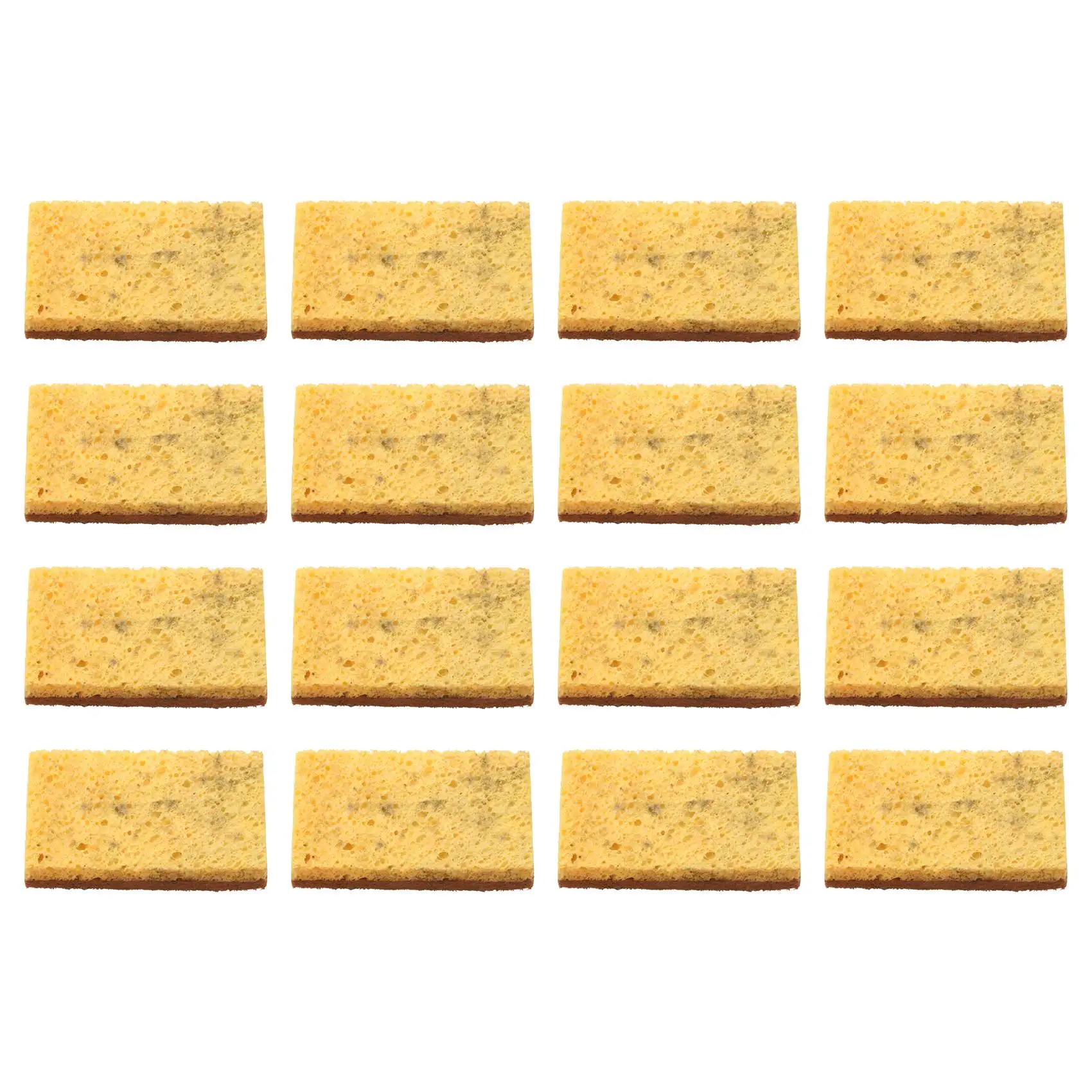 【ABFS】16 Pack,Biodegradable and Compostable Sponges Scouring Pad,Palm Fiber Eco-Friendly Sponge for Kitchen Dishes Cleaning