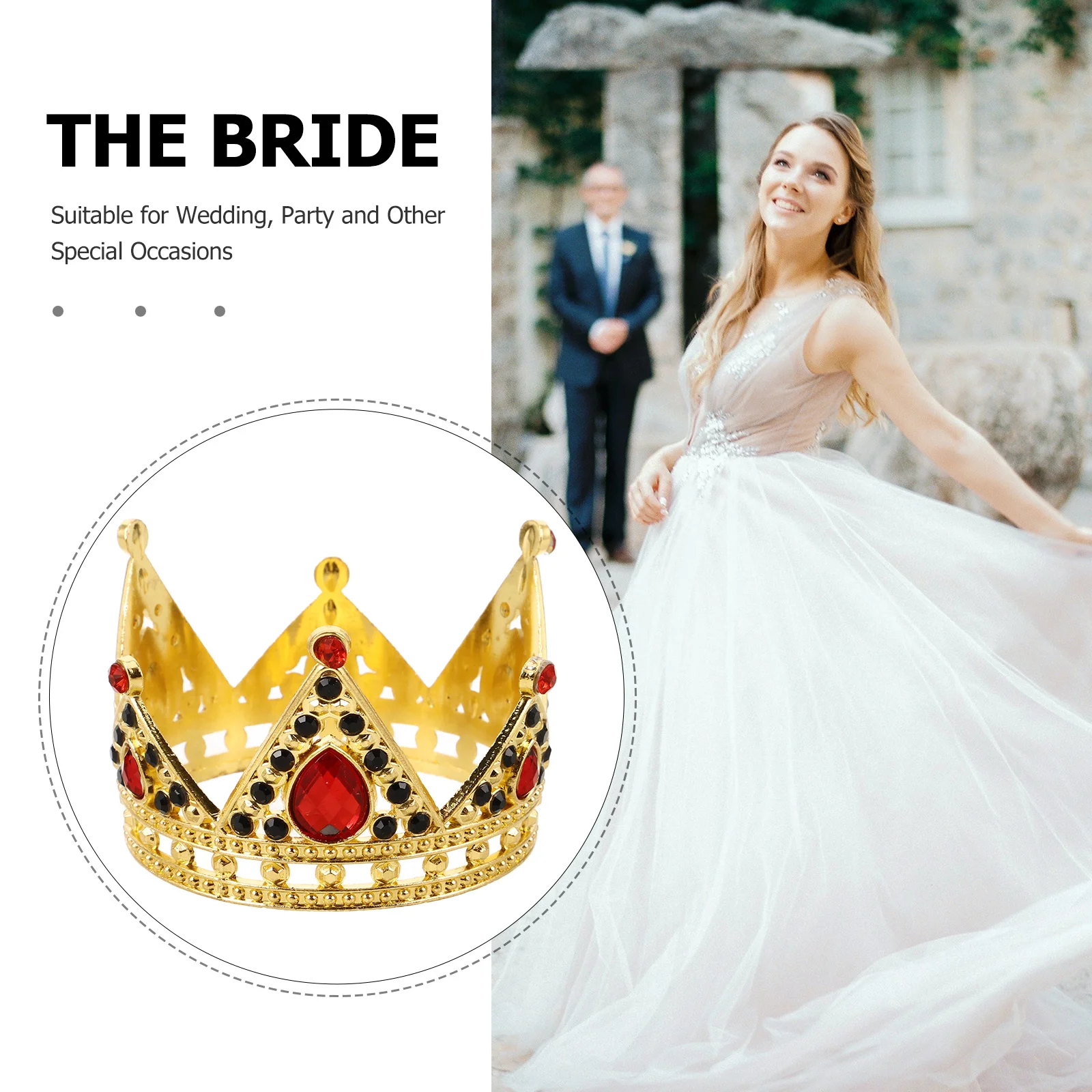 Coroa topper strass incrustado pequena coroa decoração para festa de aniversário de casamento cozimento sobremesa decoração bolo de chá de panela