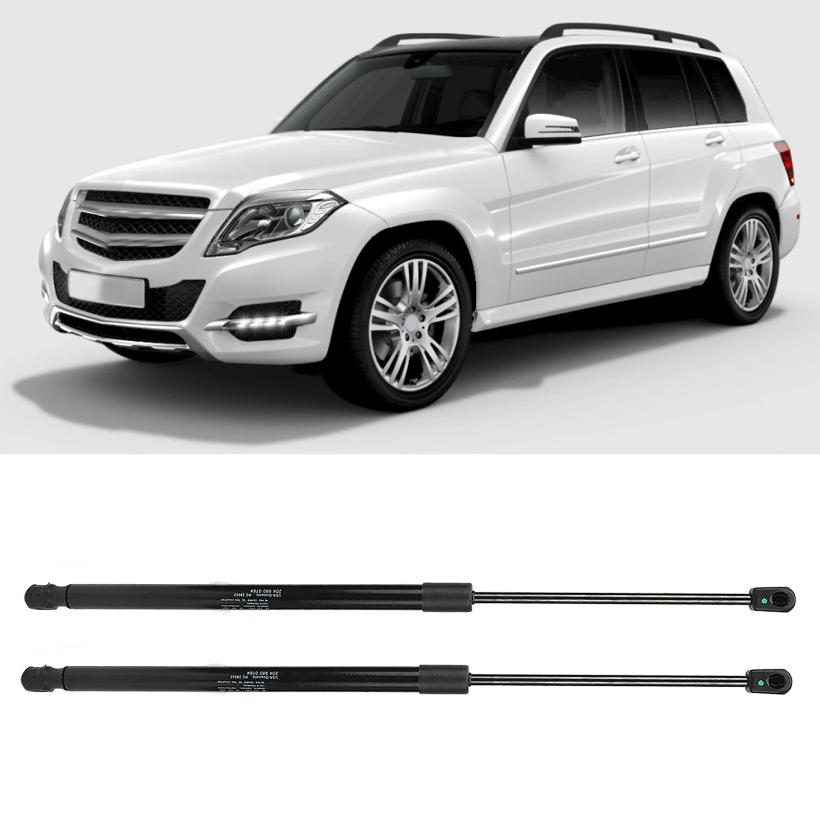 

Rear Hatch Lift Supports Shock Struts 2049800764 Ergonomics Strong Support Metal Alloy Flexible for GLK250 Bluetec 4Matic X204