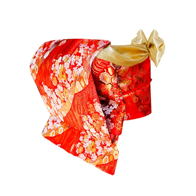 Japanese Kimono Obi Women Brocade Shaped Taiko Knot Yukata Waistband Creative Dress Wide Waist Belt Cosplay Costume Accessories