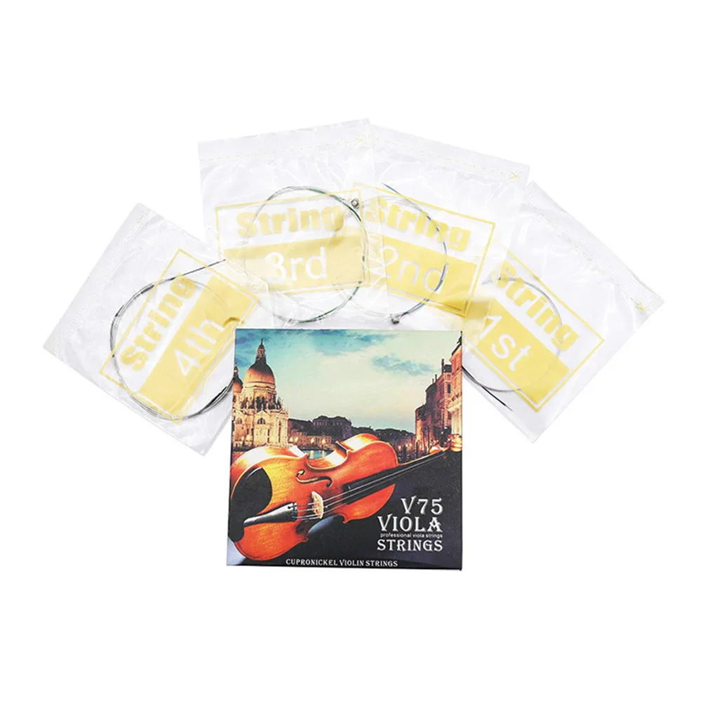 

4pcs Viola Strings Stainless Steel Metal Core For Performance Practice Replacement Parts Beginners Accessories Instrument