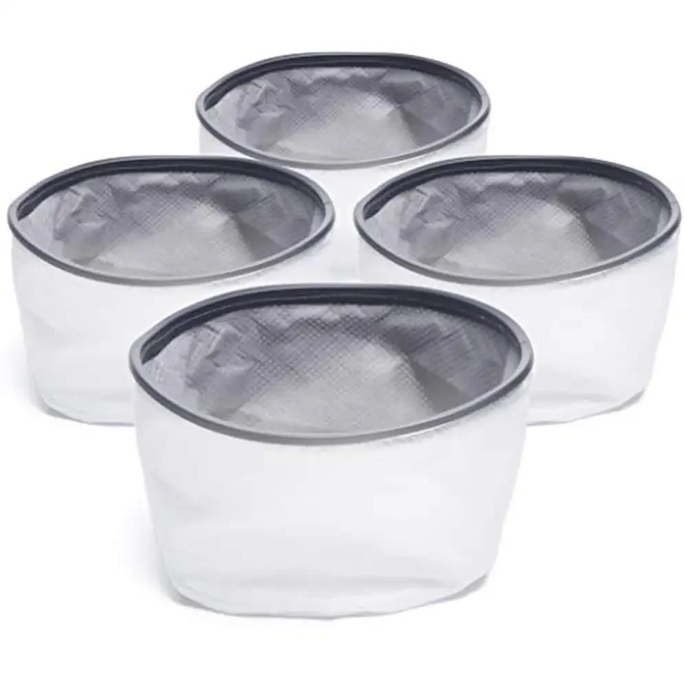 Conjunto de 4 filtros de vácuo Ash para PowerSmith PAVC101 e PAVC201, material lavável de alta resistência