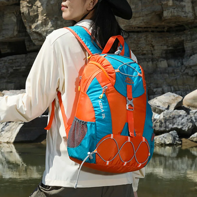 حقيبة ظهر للمشي لمسافات طويلة في الهواء الطلق حقيبة مدرسية خفيفة الوزن كبيرة للترفيه والسفر وتسلق الجبال حقائب رياضية للتخييم ماراثون والجري