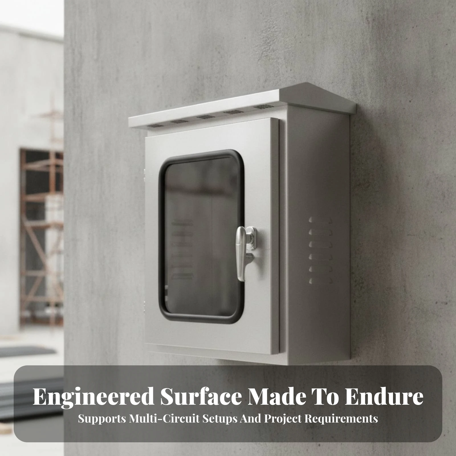 Control Box Lockable Single-Door Outdoor Distribution Cabinet Weatherproof Electrical Control Enclosure Rust-Resistant