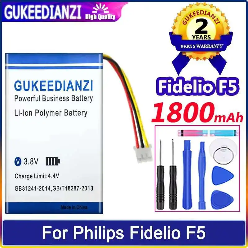 

For Philips Fidelio F5 Stereo Battery 1800mAh Lightweight High Capacity