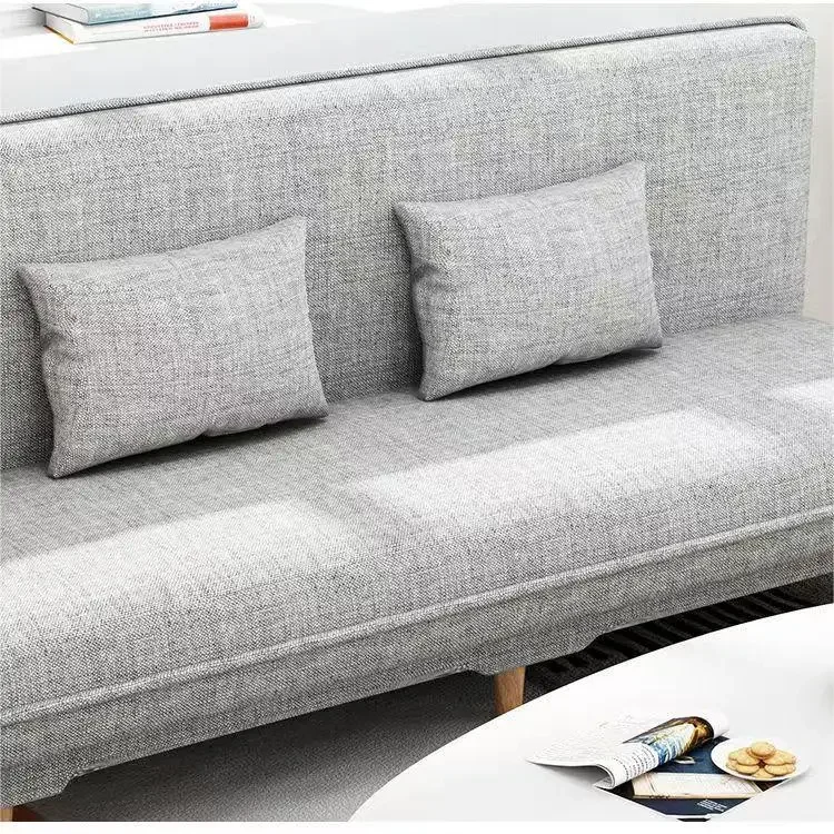 Foshan Wholesale Simple Atmosphere Hotel Aparement Adjustable Linen Sofa Bed