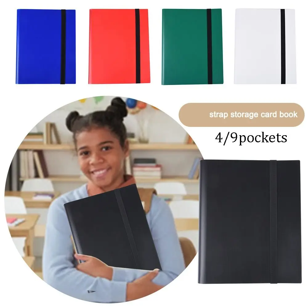 Collector 4 /9 Pockets Card Binder 160/360 Durable PU Cover Zip Binder Portable Large Capacity Trading Card Holder Book