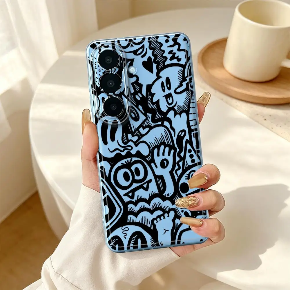 Fashion Graffiti Art Case for Samsung Galaxy A36 A13 A14 A16 A25 A51 A54 A15 A52 A37 A56 A27 A34 A35 A33 A52 A57 A26 A24 A55 A23